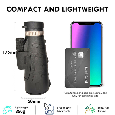 三脚のホールダーとの12x50高い発電の携帯電話の望遠鏡Monocular Bak4