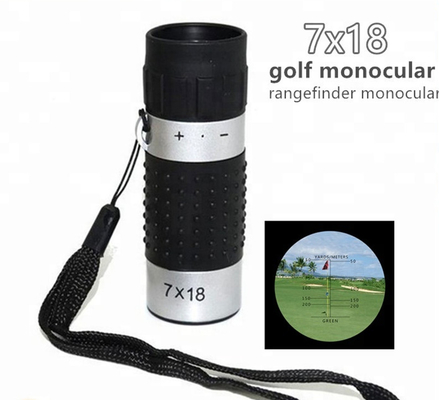ゴルフ屋外スポーツのためのレチクルが付いている距離計のポケットMonocular望遠鏡7x18